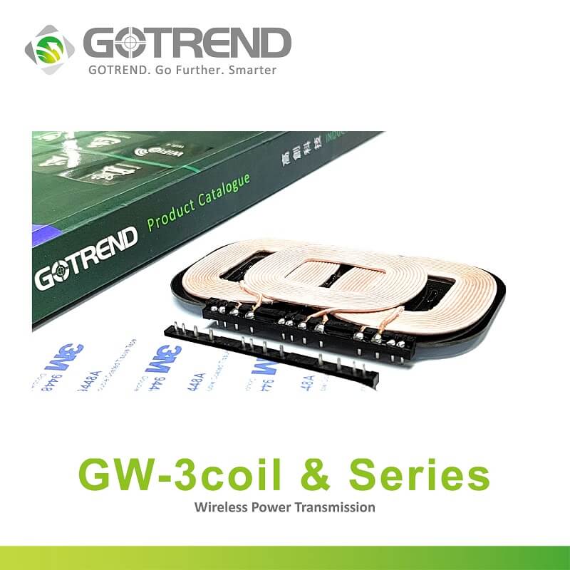 【GW-3coil & Series】 Qi MP-A13-Automotive-Wireless charging 3 coil